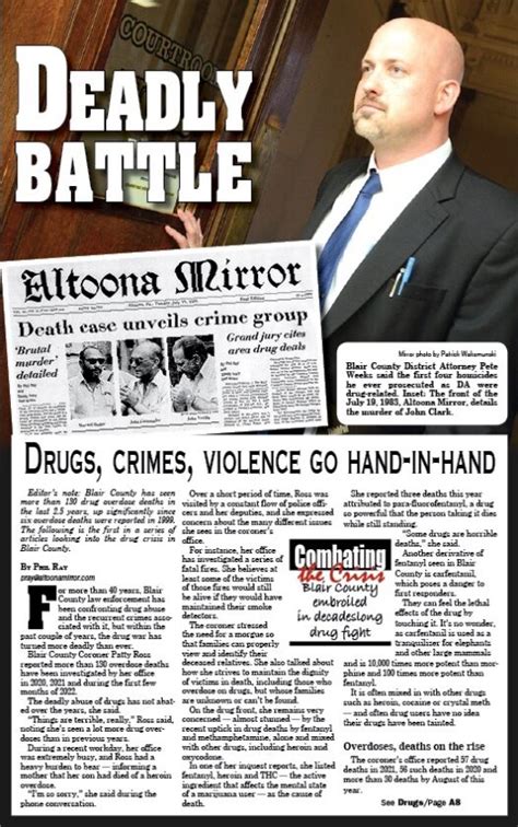 Oechsle managed to stab both victims in. . Altoona mirror crime news